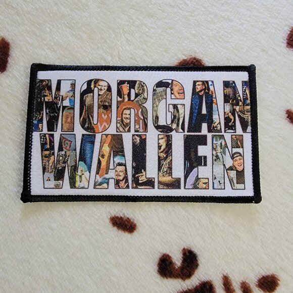 Morgan Wallen Sublimation DYI Fabric Hat Patch Glue Iron On Sew Hat Patch - Picture 5 of 5